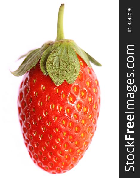 Strawberry with a white background