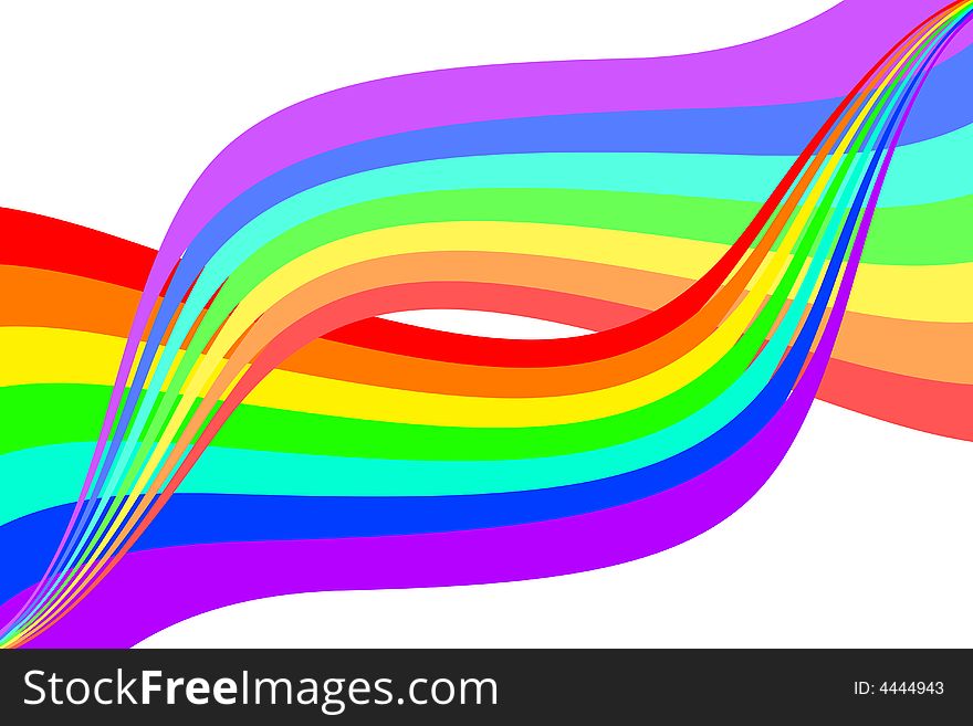 Vector illustration of abstract rainbow