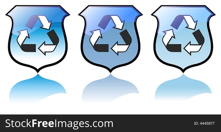 Set Of High Quality Recycling Icons Vectors