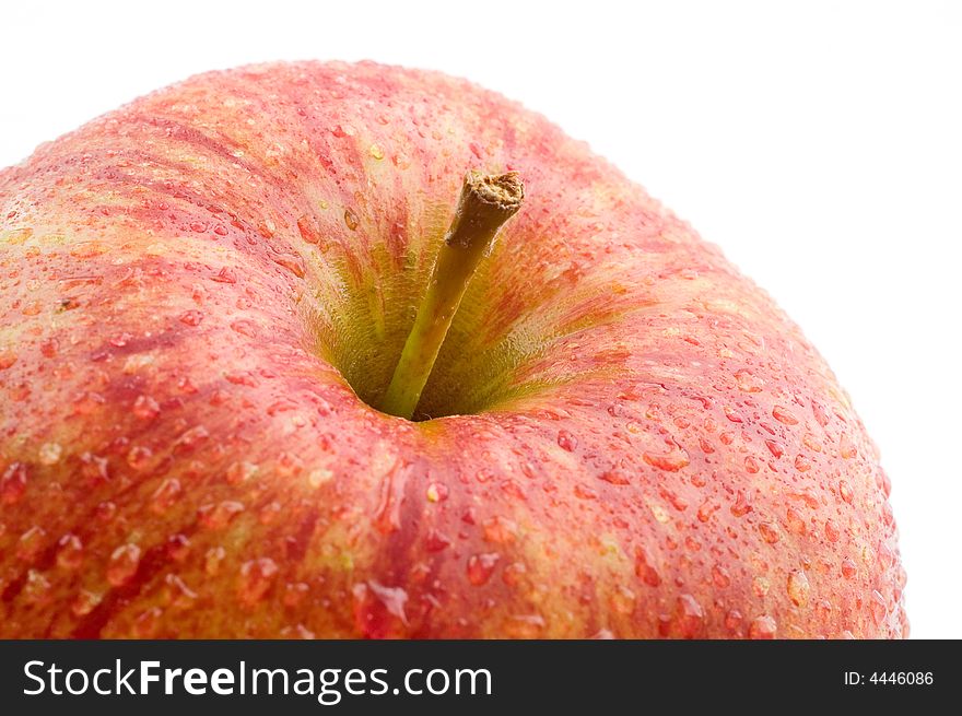 A Part Of A Fresh Red Apple