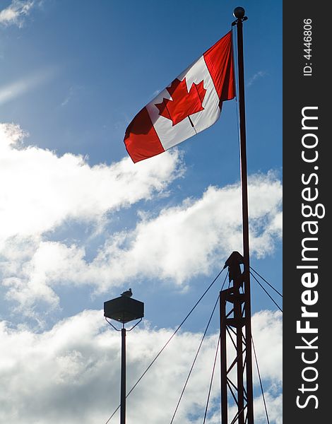 This is the local Supertsore Canadian flag. This is the local Supertsore Canadian flag.