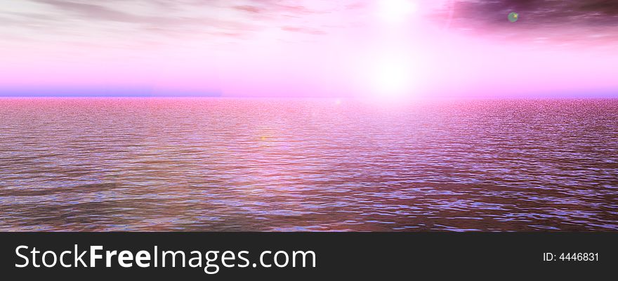 An image of a simple seascape view scene.