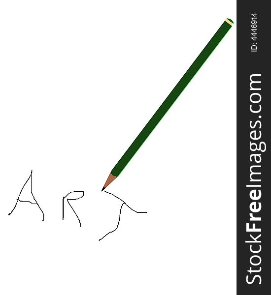 An image of a pencil that is drawing a pencil line, it could represent the concept of creativity. An image of a pencil that is drawing a pencil line, it could represent the concept of creativity.