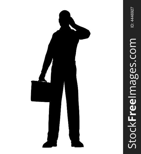 A conceptual image of a outline of a business man. A suitable image for business concepts. A conceptual image of a outline of a business man. A suitable image for business concepts.