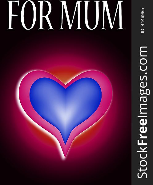 An image of a heart symbol/sign, that would be suitable for mothers day concepts. An image of a heart symbol/sign, that would be suitable for mothers day concepts.