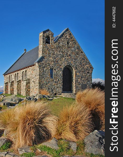 The Church of the Good Shepherd on the shores of Lake Tekapo in New Zealand's South Island. The Church of the Good Shepherd on the shores of Lake Tekapo in New Zealand's South Island.