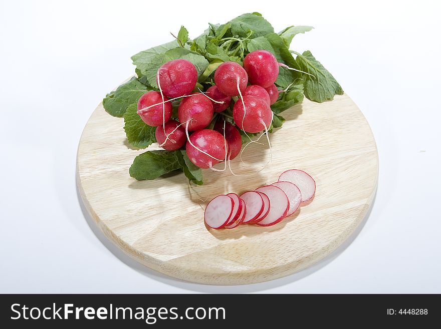 Fresh radishes are very healthy and tasty