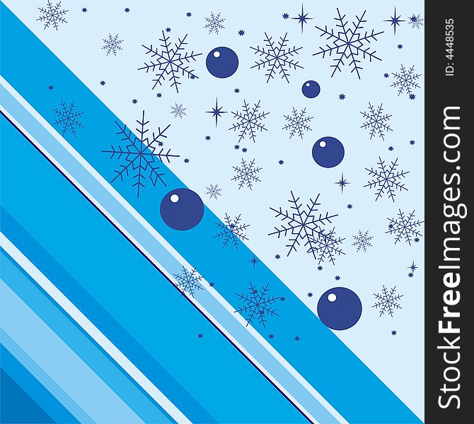 Snowflakes background, it is made in blue tone