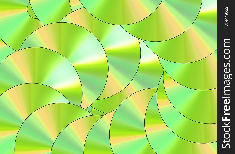 An image of digital disc composing fractal shapes. An image of digital disc composing fractal shapes.