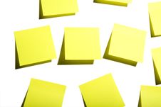 Sticky Notes On White Royalty Free Stock Photography Sticky Notes On White Royalty Free Stock Photography