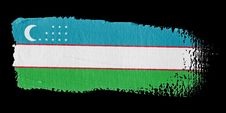 Brushstroke Flag Uzbekistan Stock Photos Brushstroke Flag Uzbekistan Stock Photos