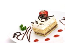 Cake And Strawberry Royalty Free Stock Image Cake And Strawberry Royalty Free Stock Image
