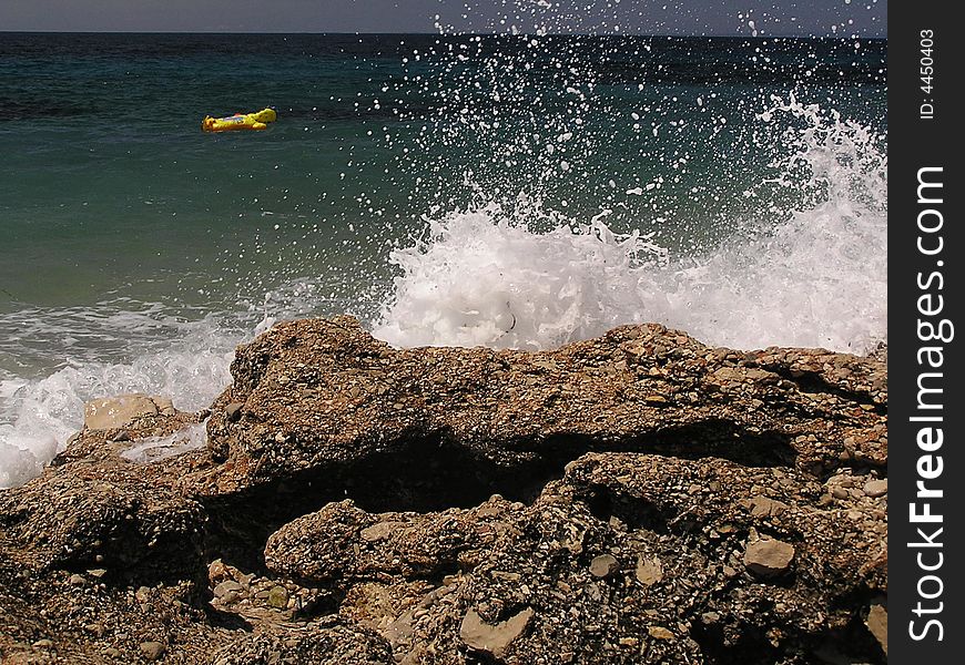 Waves on the adriatic sea,