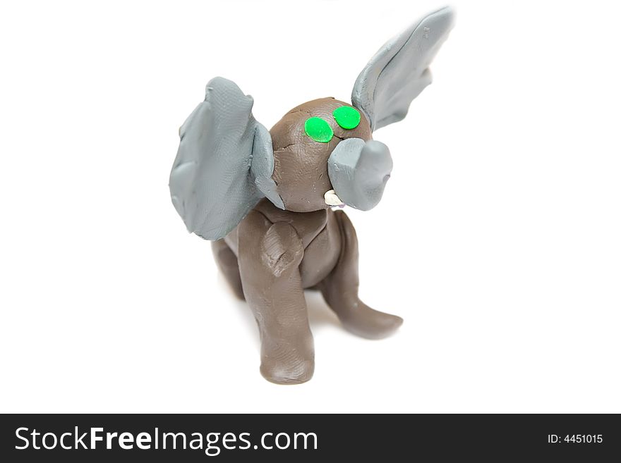 Elephant From Plasticine Like Kids Work