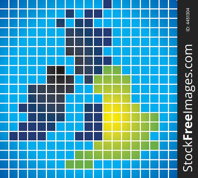 Grid Matrix of Great Britain showing England