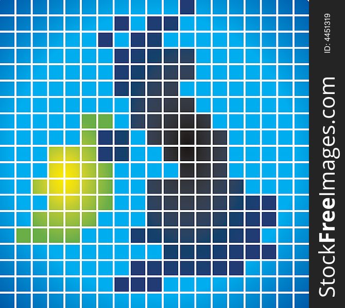 Grid Matrix of Great Britain showing Ireland