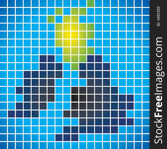 Grid Matrix of Great Britain showing Scotland