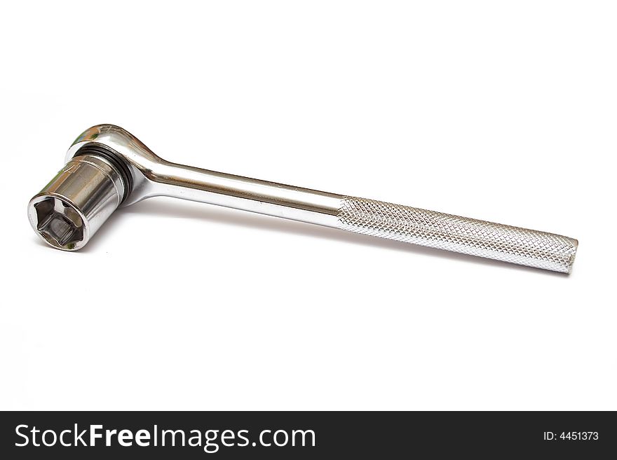 Spanner on the white isolated background. Spanner on the white isolated background