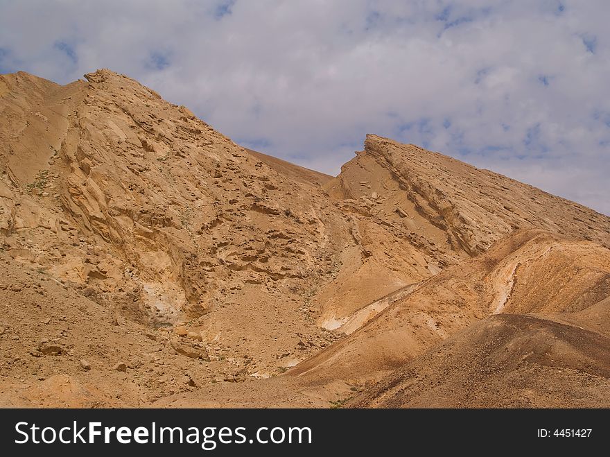 View of the Small crater in the Negev.