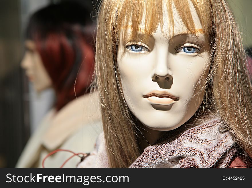 Mannequin woman in the shop