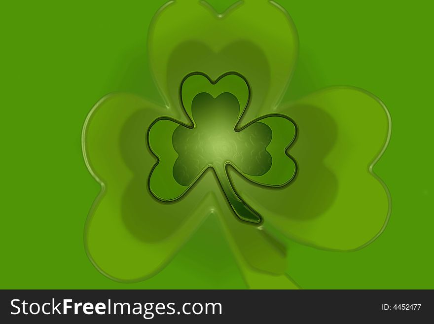 Green Clover Shamrock Background For St Patricks D