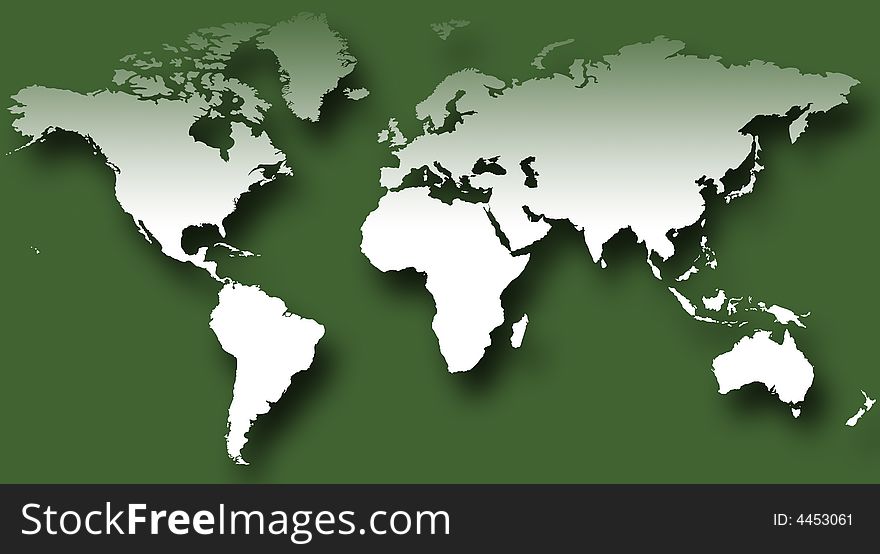 A world map background illustration. A world map background illustration