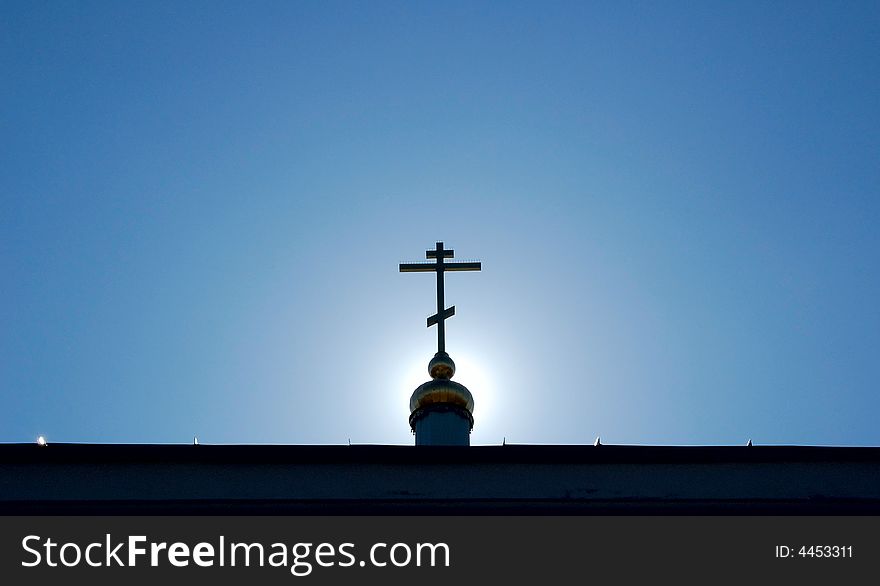 The christian church, orthodoxy, cross, dome. The christian church, orthodoxy, cross, dome.