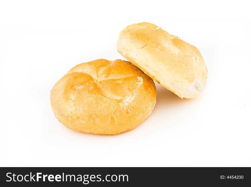 White bread isolated over white background. White bread isolated over white background