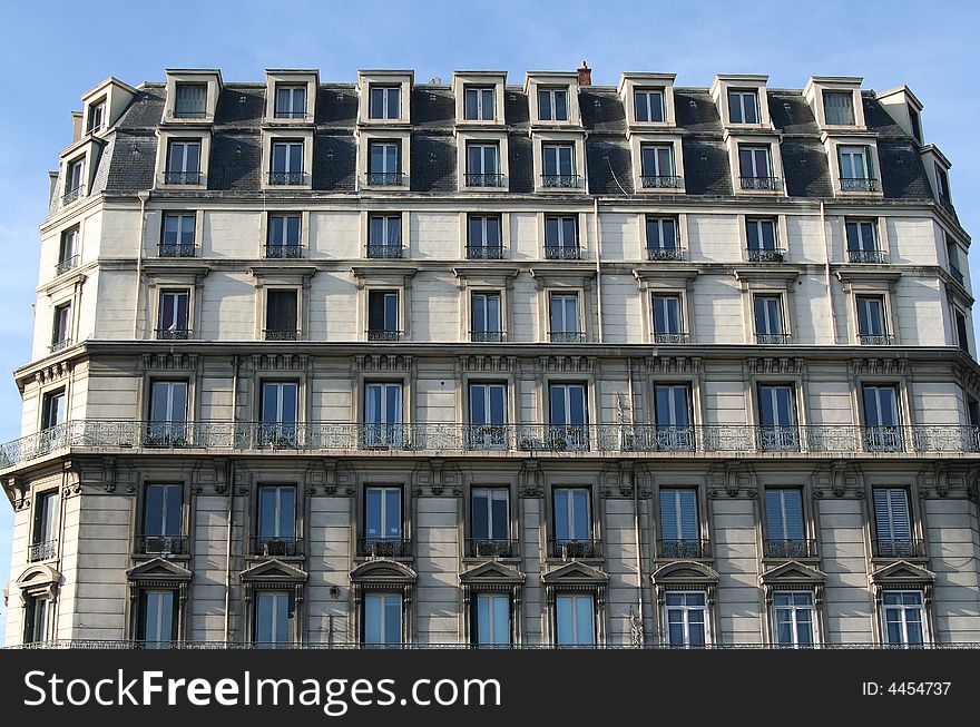 Old building in Lyon, france. Old building in Lyon, france