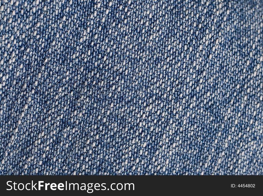 Interlacing of threads in jeans fabrics (background)