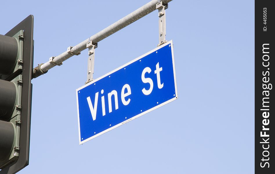 Vine Street Sign in Los Angeles