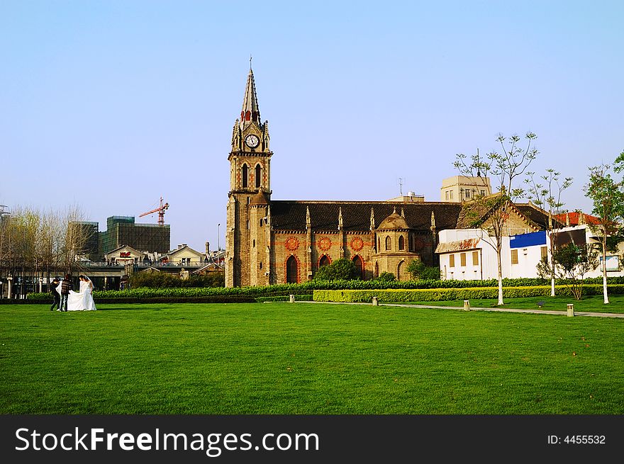 Church in the city of south China. Church in the city of south China