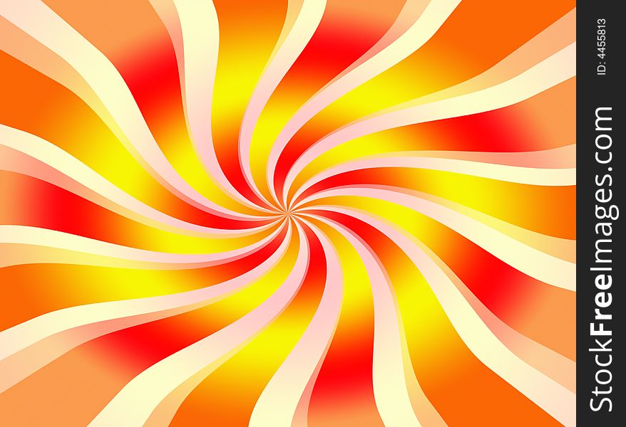 An hot background made of colors and shapes