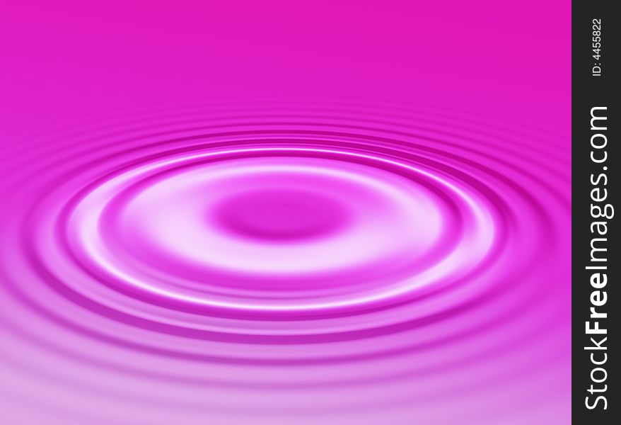 Water background with a water crater in the center