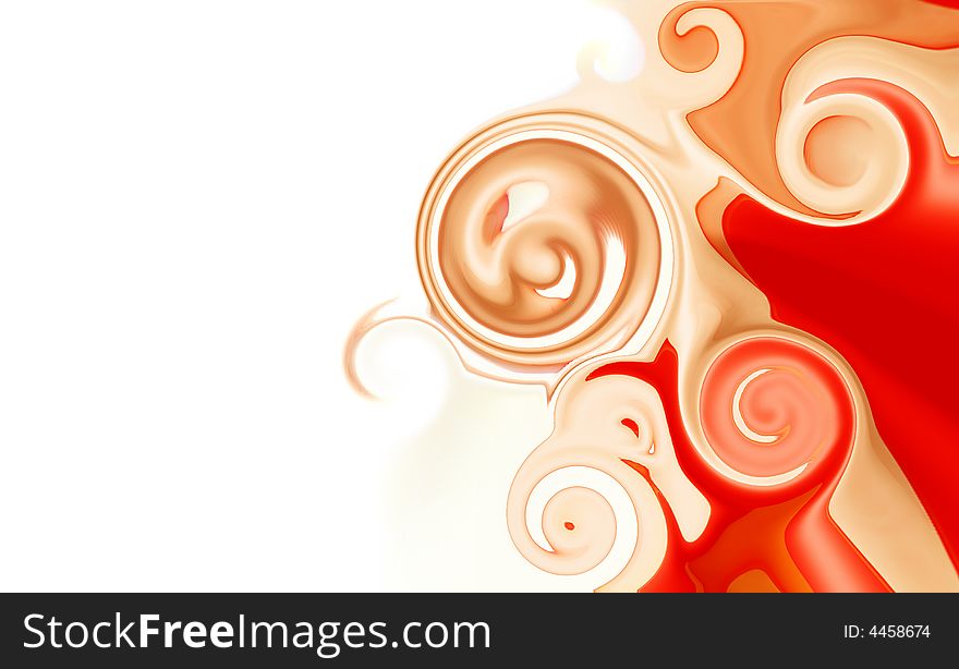 Colorful 3D rendered abstract background. Colorful 3D rendered abstract background