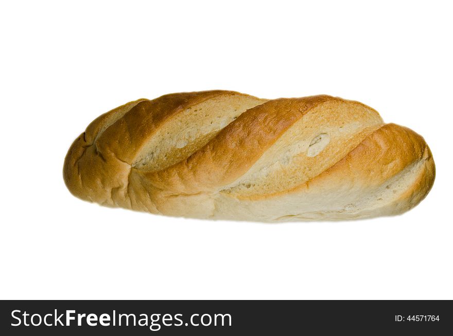 Bread isolated on white