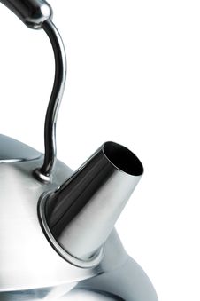 Modern Metal Teapot Stock Images