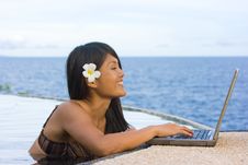 Work Anywhere In Paradise Stock Image Work Anywhere In Paradise Stock Image