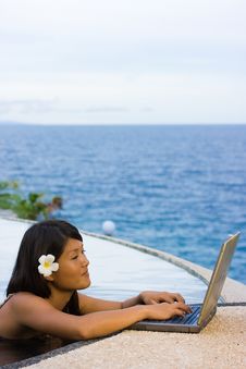 Work Anywhere In Paradise Royalty Free Stock Image Work Anywhere In Paradise Royalty Free Stock Image