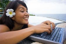 Work Anywhere In Paradise Stock Images