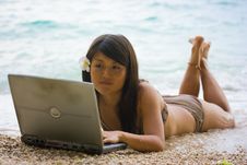 Work Anywhere In Paradise Royalty Free Stock Photo Work Anywhere In Paradise Royalty Free Stock Photo