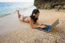 Work Anywhere In Paradise Royalty Free Stock Photo Work Anywhere In Paradise Royalty Free Stock Photo