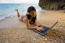 Work Anywhere In Paradise Stock Image Work Anywhere In Paradise Stock Image