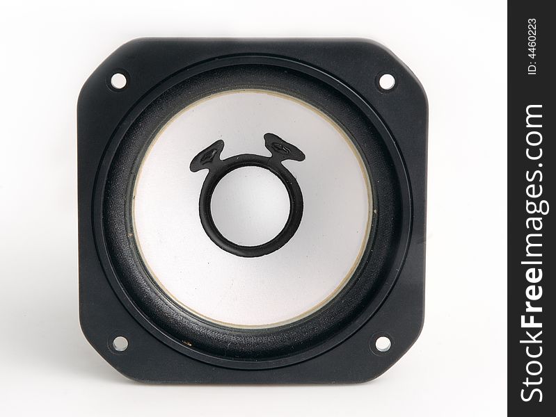 Loudspeaker driver unit with white color background