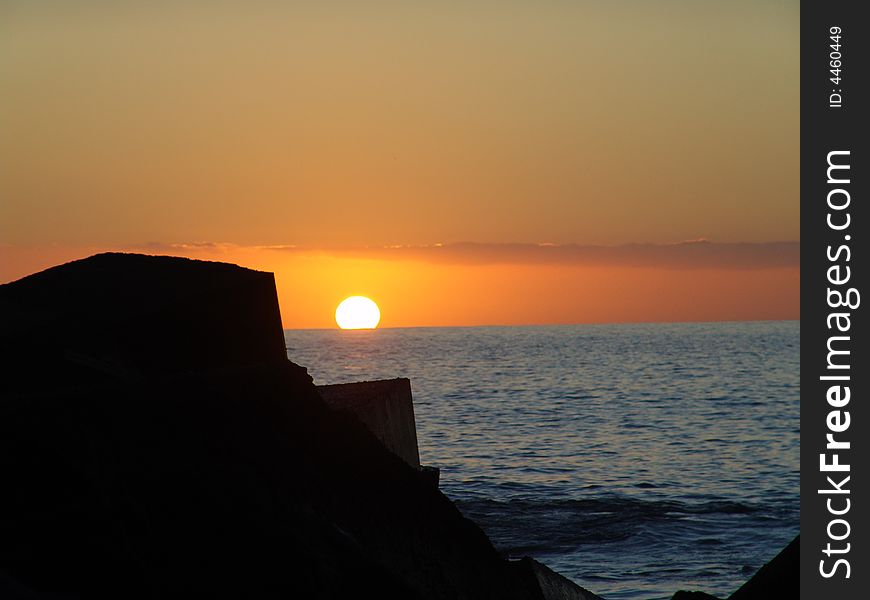 Sunset at La Palma, canary islands. Sunset at La Palma, canary islands.