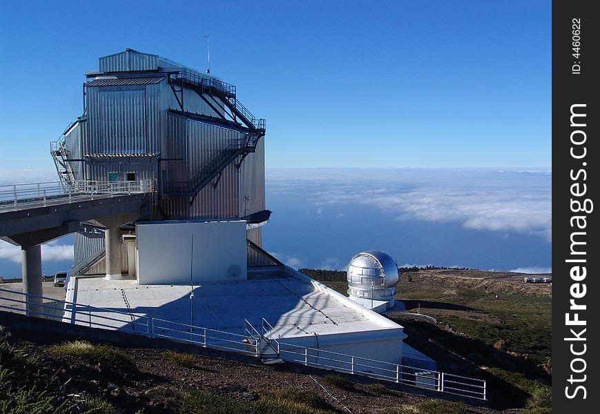 A view at observatories at La Palma. A view at observatories at La Palma.