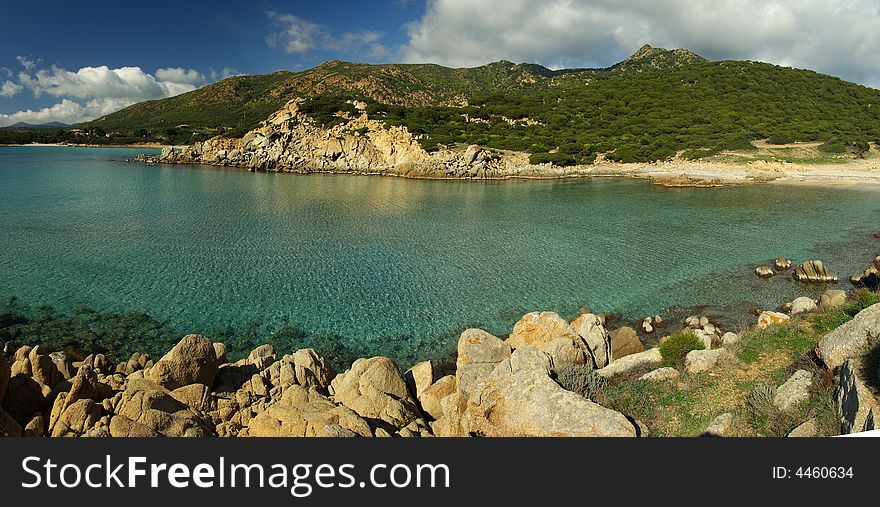 The wonderful view of Perdalonga Beach (Sardinia - Italy)