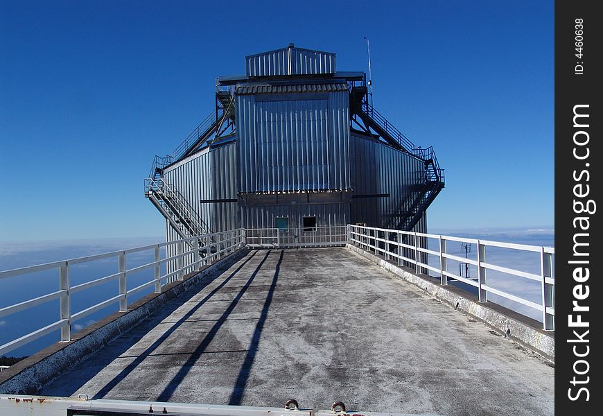 A view at an observatory at La Palma. A view at an observatory at La Palma.