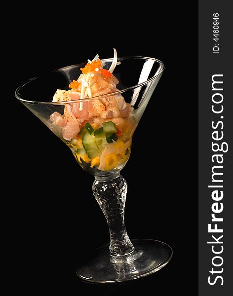 Asian Seafood Cocktail With Tuna And Cucumber