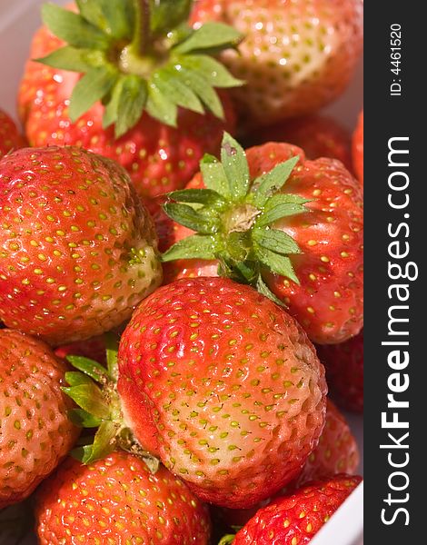 Food series: freshly grown tasty strawberry texture